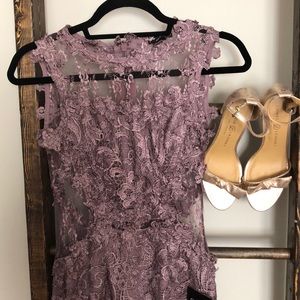 NWT Lace & Embroidered Sleeveless Dress